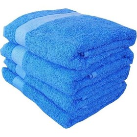 Resim 4 Lü El Yüz %100 Pamuklu Havlu Seti Dry Mavi Çok Renkli 