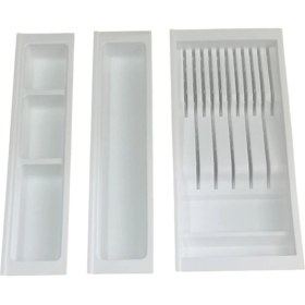 Resim Adilon Mutfak, Modüler Bıçaklıklı Set, Beyaz, 41 x 48 cm (Boydan 3,5 cm Kesilebilir) 