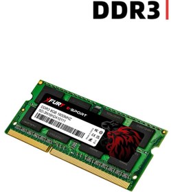 Resim FURY E-SPORT DDR3 8Gb 1600Mhz Notebook Ram Bellek 1x8GB 