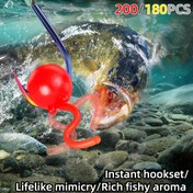 Resim 200/180 adet Kokulu Balıkçılık Yumuşak Yemler, Dinamik Yumuşak Balıkçılık Boncukları, Yoğun Koku, Kullanımı Kolay, Çok Yönlü, Canlı Renkler, Güçlü Çekim 