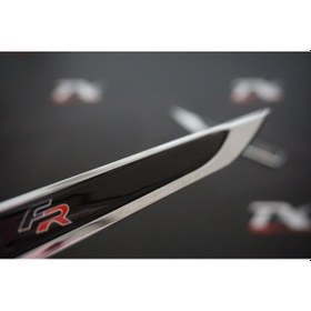 Resim Seat Fr Logo Çamurluk Yanı Krom Metal Bıçak Logo 