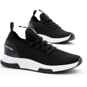 Resim Tonny Black Unisex Siyah Beyaz Nefes Alabilen Kumaş Poli Taban Bağcıklı Spor Ayakkabı V2qnt-0 295 Siyah Beyaz Siyah - Beyaz 