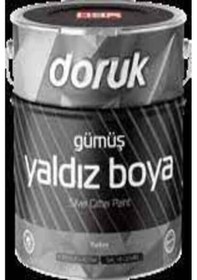 Resim HASKAN Doruk Gümüş Yaldız Boya Soba Boyası 0.20 Litre 