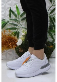 Resim M.p 242 2045 Beyaz Rahat Hafif Kadın Spor Ayakkabı 001 