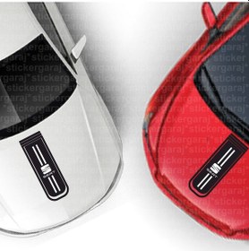 Resim Seat Markalı Logolu Kaput Şerit Sticker Lüks Model 