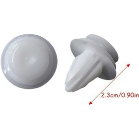 Resim Cloudstore Beyaz 100 Adet Plastik Kapı Paneli Klipsi - Sağlam Snap-on Tutturucular 