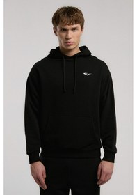 Resim Everlast Ever Classics Comfort Siyah Kapüşon Baskılı Erkek Sweatshirt Siyah 