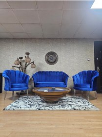 Resim ZAFİR İstiridye Takım Krom Kaplama Telli Ayak Çay Seti Koltuk Takımı 