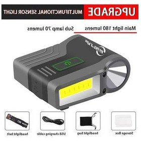 Resim Ulzyvf Yeni Su Siyah Projektör Led Lambalar Lamba Klip Kapağı Işıkları Ipx6 Indüksiyon Geçirmez Far Cob Balıkçılık Açık Ce Siyah 