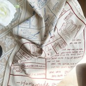 Resim 40x50cm Vintage İngilizce Harf Masa Peçetesi - Retro A-Z Alfabe & Nokta Harfleri (40x50cm), Yemek Masası, Yemek Fotoğrafçılığı Arka Planı, Elde Yıkanabilir Masa Örtüsü & Peçete Aksesuarları 