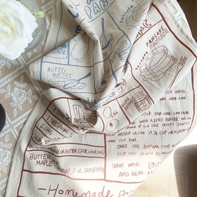 Resim 40x50cm Vintage İngilizce Harf Masa Peçetesi - Retro A-Z Alfabe & Nokta Harfleri (40x50cm), Yemek Masası, Yemek Fotoğrafçılığı Arka Planı, Elde Yıkanabilir Masa Örtüsü & Peçete Aksesuarları 