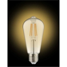 Resim Kendal 5 Adet K2 6W E27 2700K Sarı Işık Flamanlı Rustik LED Ampul KES505 