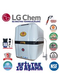 Resim Lg Chem Cool Beyazsiyah 8lt 5fl Pompalı 10 Aşama Su Arıtma Cihazı 