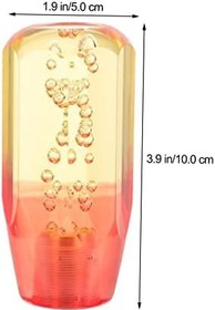 Resim Mobestech Manuel Vites Topuzu Kapağı 10cm Akrilik Vites Topuzu Kolay Kurulum Araba Vites Kolu Uzun Ömürlülük Için Güçlü Malzeme 