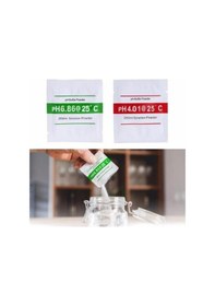 Resim 250 Ml Ph Tampon Çözelti Tozu Ph Test Ölçüm Cihazı Tedbir Kalibrasyon 4.01 6.86 