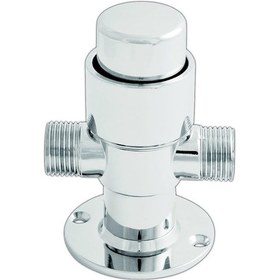 Resim Fkn Zaman Ayarlı Krom Pisuvar Musluğu Krom 