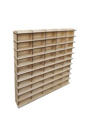 Resim Woodbu 1/64 Hobi Araba Rafı Akçaağaç Ahşap (mdf) 