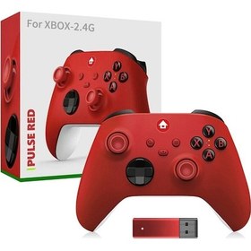 Resim Konsol Plus Xbox 9. Nesil Kablosuz PC / Android / iOS Uyumlu Oyun Kolu Kırmızı 