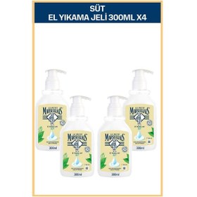 Resim Le Petit Marseillais Nemlendirici Sıvı Sabun Süt 300 ml x4 Ekonom 