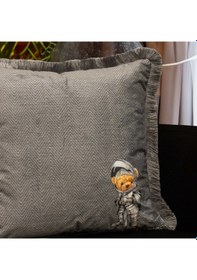 Resim Şövalye Teddy Dekoratif Kırlent 