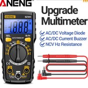Resim ANENG SZ303 Küçük Dijital Multimetre 1999 Sayım AC/DC Voltaj Akım Hz Direnç NCV Yüksek Hassasiyet Profesyonel Elektrik Test Cihazları 