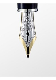 Resim Montblanc Meisterstück Solitaire Platinum Plated Facet Classique 