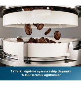 Resim Philips Latte Tam Otomatik Espresso Kahve Makinesi Digital Panel Kusursuz Aroma 4 Özel Kahve Seçeneği 