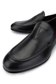 Resim Valentino Erkek Hakiki Deri Siyah Klasik Ayakkabı 