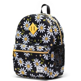 Resim Herschel Heritage™ Çocuk | Su İtici Kumaş Sırt Çantası, 15 L - Siyah Papatya Desen / OS 
