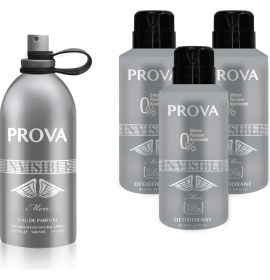 Resim Prova Invisible Edp Erkek Parfüm 120 ml ve Deodorant 150 ml 3 Adet 