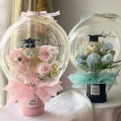 Resim 5 Adet 24 İnç Geniş Boyun Bobo Balon, 10 cm Ağızlı Atıştırmalık Hediye Paketi Şeffaf Kabarcık Balon Doğum Günü Düğün Parti Dekoru 