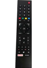 Resim Arçelik Uyumlu A40L-9672-5B 4K Smart Led Tv Kumandası 