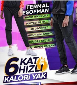 Resim Altıs Termal Sauna Eşofman - ya Yardımcı Ve Terleten Siyah 