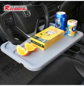 Resim Lemestar Araç İçin Çok Fonksiyonlu Masa: Direksiyon/rear Koltuk Taşınabilir Ofis Bilgisayar Desteği Yemek Servisi, Gri Renk Gri 