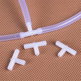 Resim 10 adet AquaPro Silikon T Bağlantı Elemanları, 4mm 3 Yollu "T" Şeklinde Hava Pompası Hattı Birleştiriciler, Akvaryumlar, Balık Tankı Aksesuarları, Şarj Edilmemiş, Pilsiz 