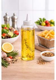 Resim Sosluk Sıkma Şişesi 250 Ml Bpa Free Yağ, Sos Şişesi Endüstriyel Kullanım Şeffaf 