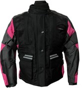 Resim Venom Tourex Kadın Ceket Pembe Siyah 4 Mevsim Mont(KALIPLAR DARDIR BİR BEDEN BÜYÜK SİPARİŞ VERİNİZ) 