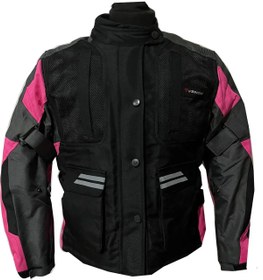 Resim Venom Tourex Kadın Ceket Pembe Siyah 4 Mevsim Mont(KALIPLAR DARDIR BİR BEDEN BÜYÜK SİPARİŞ VERİNİZ) 