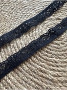 Resim e tuhafiye 5 METRE SİYAH SOFT LİKRALI DANTEL LASTİK - 13 MM 