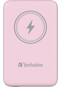 Resim Verbatim Magsafe 10.000 Mah Manyetik Kablosuz Powerbank Pembe 