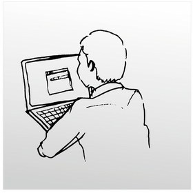 Resim Folyo Sticker Oyun Oynayan Çoçuk 70cm Uzunluk Siyah 