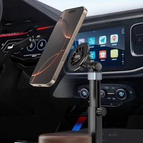 Resim Go Des GD-HD253 M-safe Magnetik 360 Derece Dönebilen Bardaklık Tasarım Telefon Tutucu - Siyah 