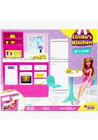 Resim Fen Toys Linda'nın Aksesuarlı Oyuncak Aşçı Mutfak Seti 