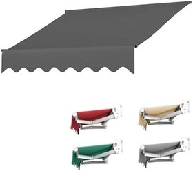 Resim Tente için Yedek Gölgelik (Çerçeve Dahil Değildir) Yüksek Yoğunluklu Polyester Tente Kumaşı Su Geçirmez Tente Gölgeliği Veranda Güverte veya Bahçe için (Bej 2,0 x 1,5 m) 