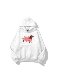 Resim Kadın Hotdog Sweatshirt Beyaz Beyaz 