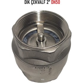 Resim 2" Dn50 Sarı/krom Dik Çekvalf - Vertical Check Valve 