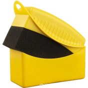 Resim Chuangyinshop Araba Lastik Cila Sünger Fırçası Sarı 12x5.5x7cm 