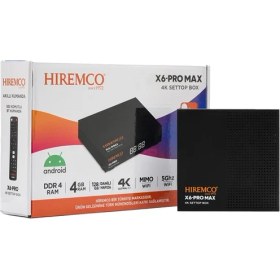 Resim Hiremco X6 Pro Max 128GB Android Box 