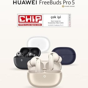 Resim HUAWEI FreeBuds Pro 5 Kulaklık, İş ve Ofis İçin Çift Sürücülü Yapay Zeka Gürültü Engelleme Sürükleyici Ses ve Sabit Form, Etkileyici Ses Deneyimi, Stabil Görüşmeler, IP57, 38 Saat Pil Ömrü, Gri 