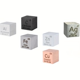 Resim 1 adet 0.39 inç/10 mm Metal Element Küpü, Öğretmenler için Yaratıcı Bilim Hediyesi, Elementlerin Dizisi Koleksiyonu ve DIY, Element Küpleri, Çoklu Element Küplerinden Seçim Yapın (Demir, Bakır, Alüminyum, Karbon, Çinko, Demir, Gümüş, vb.) 